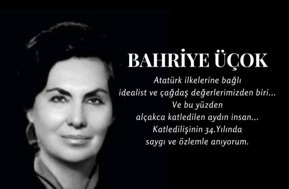 hasanoder's tweet image. Atatürk ilkelerine bağlı,idealist ve çağdaş,Gericiliğe,Yobazlığa karşı bilimsel yollarla savaşım vermiş bir Cumhuriyet Öğretmeni...
Değerlerimizden biri...
Ve bu yüzden alçakca katledilen aydın insan, Bahriye ÜÇOK'u,
Katledilişinin 35.yılında saygı ve rahmetle anıyorum.