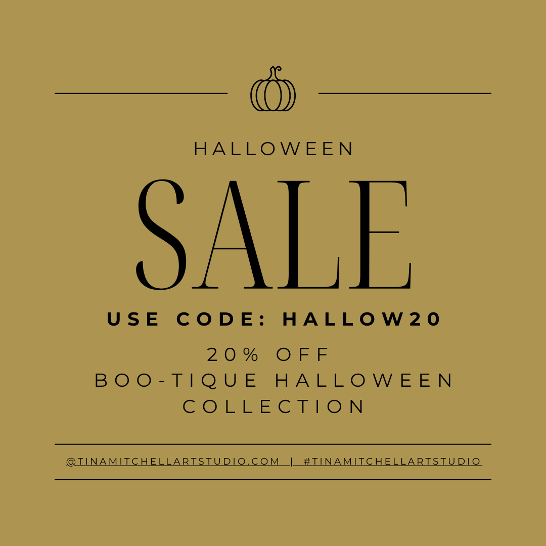 🎃 Boo-tique Halloween — 20% OFF with HALLOW20 👻 tinamitchellartstudio.com

#Halloween2025 #SpookySeason #BooTique #FallVibes #CozySeason #PatternDesign #ArtistOnInstagram #ShopSmall #SupportArtists #ArtCollectors #UniqueFinds