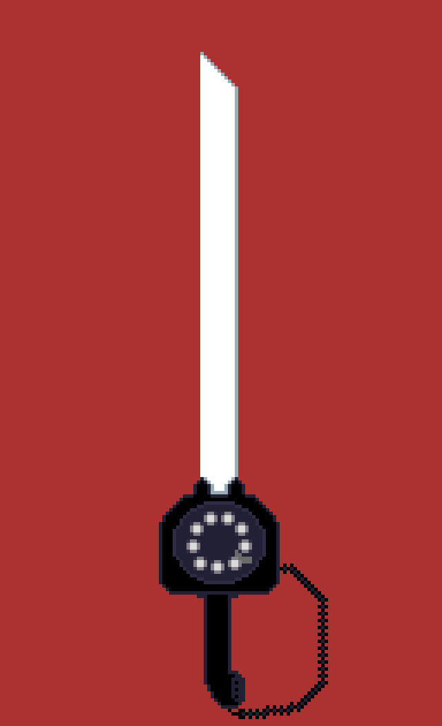 SIXGUMM's tweet photo. #pixelart rotary sword I made for #swordtember https://t.co/ZXsoIiC44z