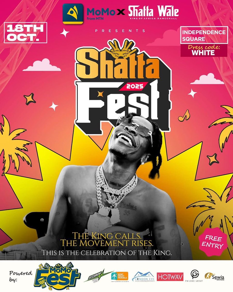 African Dancehall king is hosting a show on 18th October 
We will witness another ShattaSark ❤️🐐