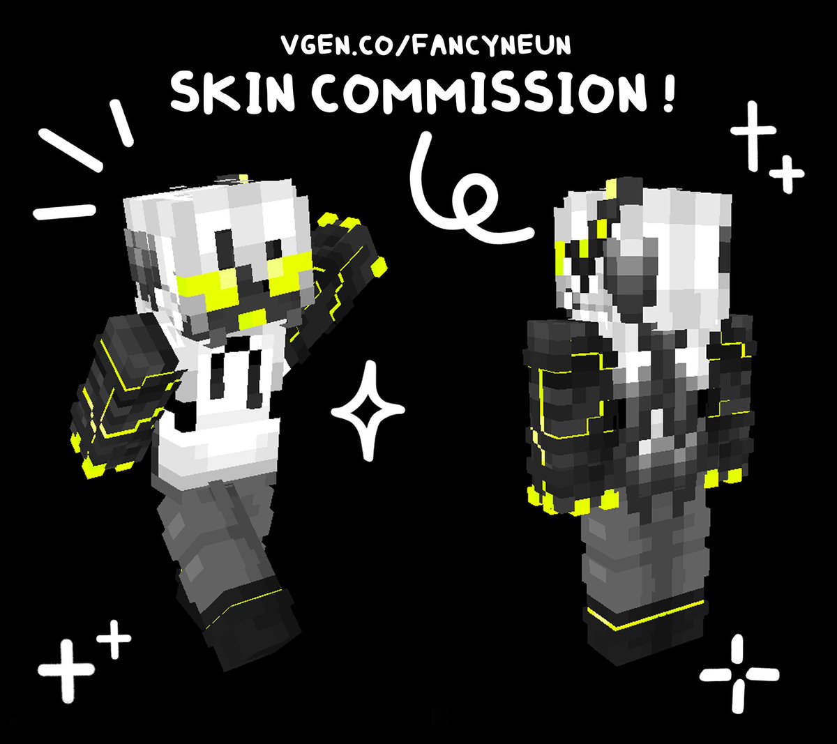 [CUSTOM MINECRAFT SKINS] 
─ commission done for crooked_bullet!

go to my VGen to get yours !
🔗 link below

#VGen #VGenComm