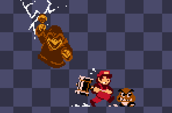 raviolichu's tweet image. made in a rush but hey look! it's enemy and mora running away from a (clearly pissed off) fushoukame
Enemy's by @bitemyaxe_grunt, Mora & Fushoukame are by me.
and yes that is a ITWC Goomba. hence why Enemy has a mouth here.
#horrorbrew #smbitwc