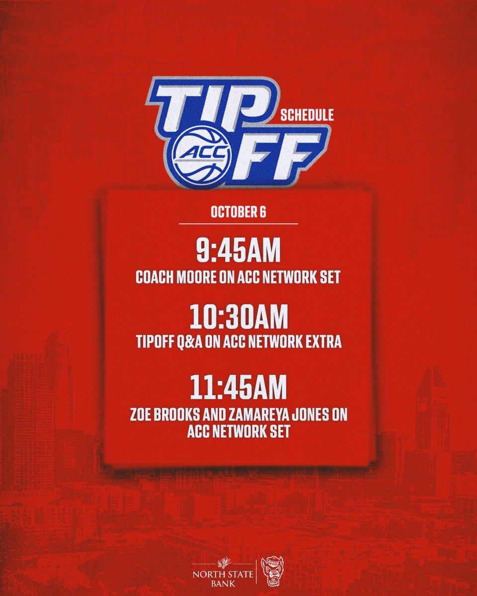 Don’t miss a second of preseason talk from Charlotte tomorrow morning 🗣️