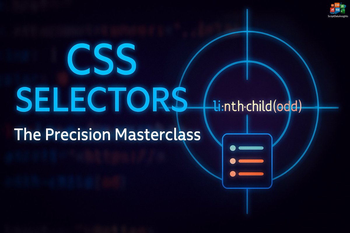 insightsbysd's tweet image. For Today's Blogs  Short Video 
scriptdatainsights.blogspot.com/2025/10/excel-…
scriptdatainsights.blogspot.com/2025/10/future…
scriptdatainsights.blogspot.com/2025/10/css-se…
scriptdatainsights.blogspot.com/2025/10/high-t…
Long Video / Series
scriptdatainsights.blogspot.com/2025/10/excel-…
Recap Podcast For Tommorrow 
 youtu.be/8raNxfa-PgA
#TodayBlog #AI #Excel #Earning #Coding