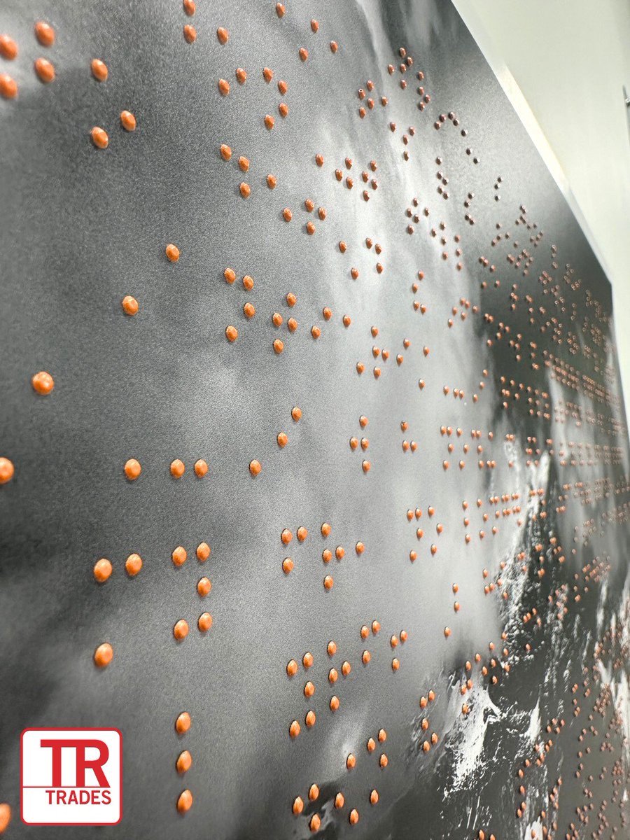 TR_Trades's tweet image. Accessibility: Tactile design with Braille
Suitable for metal, PVC, wood, poster board and more, each application meets accessibility standards while maintaining a considered aesthetic.
#BraillePrinting #AccessibleDesign