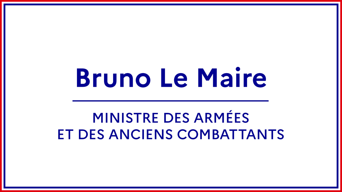 Armees_Gouv's tweet photo. #Gouvernement I Sur proposition du Premier ministre, le Président de la  République a nommé monsieur @BrunoLeMaire, ministre des Armées et des  Anciens combattants.

@SebLecornu @gouvernementFR @Elysee https://t.co/MEJw2MFrjv