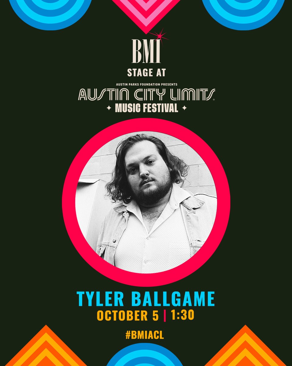bmi's tweet photo. #TylerBallgame hits the #BMISTAGE at @aclfestival in 15 minutes. Let’s go! 🎤 #BMIACL https://t.co/FNfAw52zpL