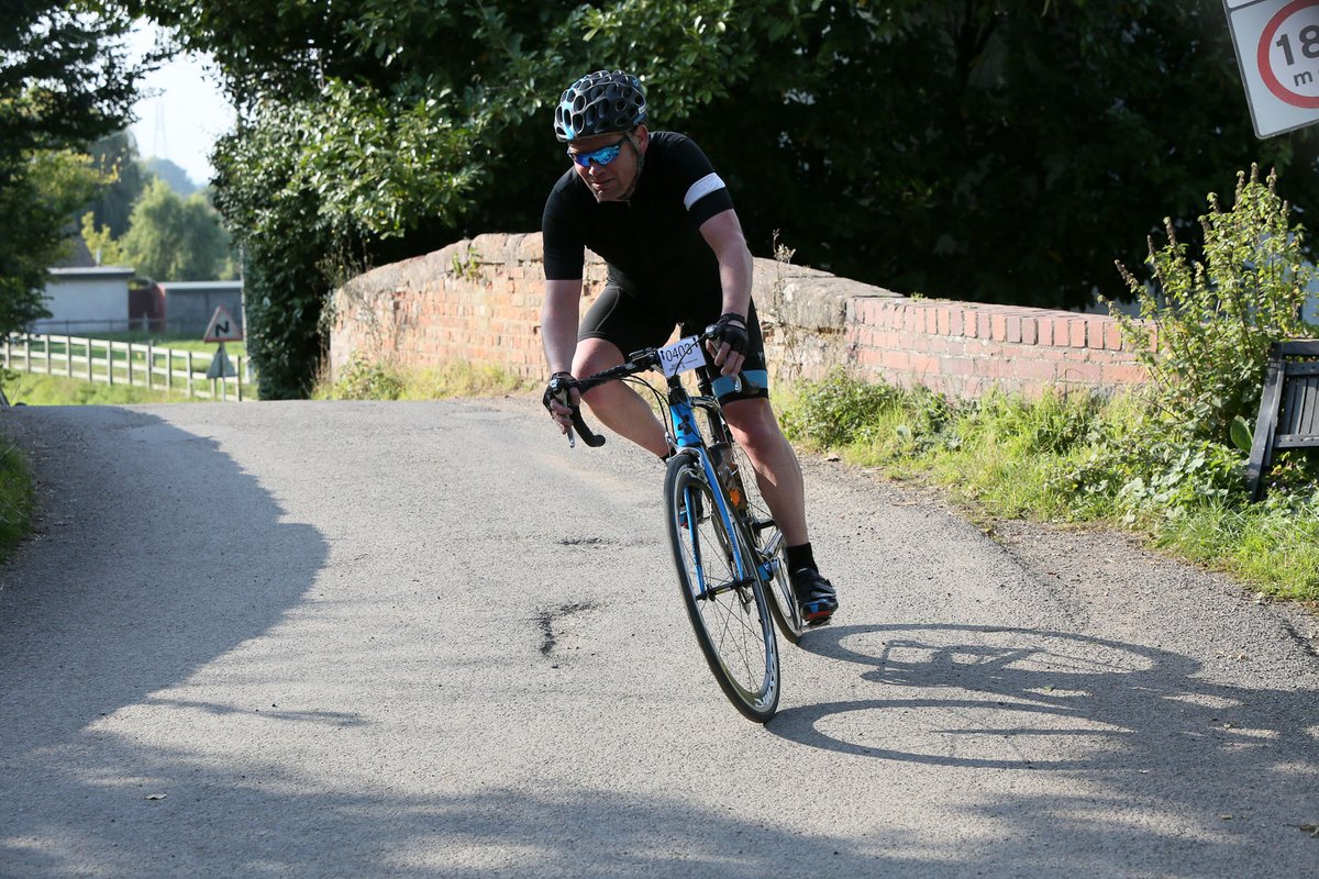 I've just been reminded that this shot was taken 10 years ago! Wow, here's me c90 miles in with 10 to go to the finishing funnel in Worcester. #Cycling