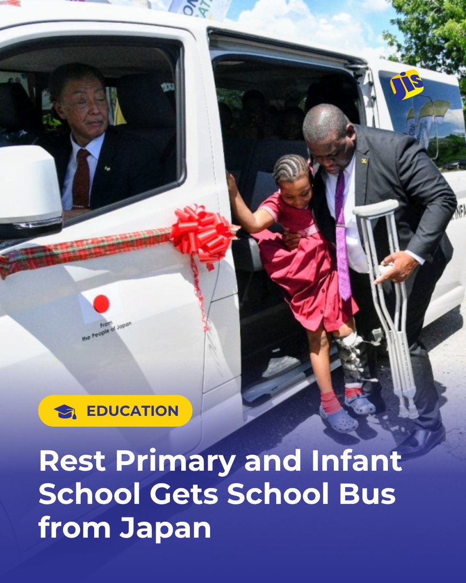 Students at the Clarendon-based Rest Primary and Infant School now have safer and more reliable transportation following the donation of a bus valued at over US$42,000 by the Japanese Government. 

The 15-seater Toyota Hiace bus was handed over to the school on Thursday (Oct. 2),
