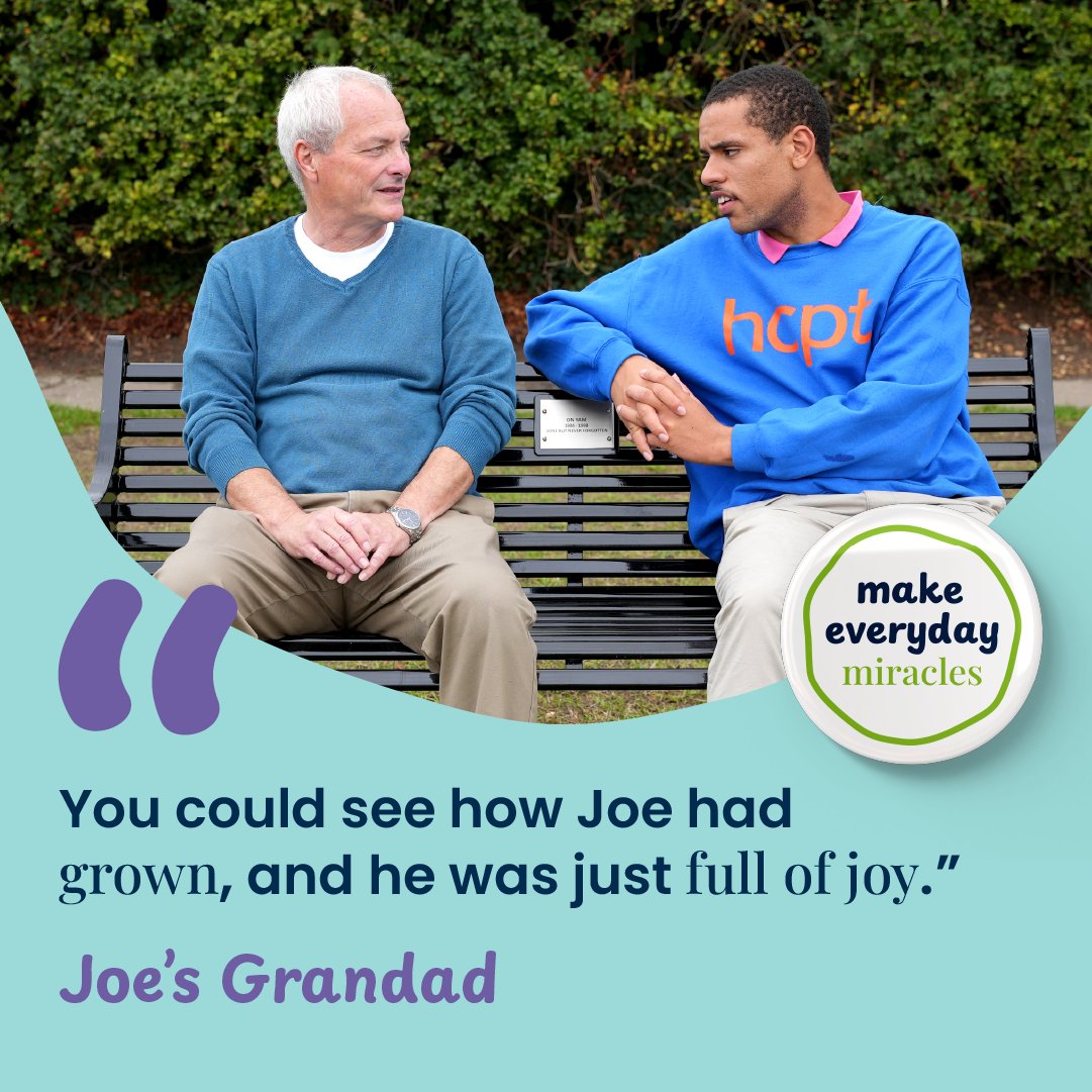“You could see how Joe had grown, and he was just full of joy.”
Moments like this are what HCPT is all about: bringing hope, friendship, and everyday miracles to life.
Discover more at makeeverydaymiracles.org.uk