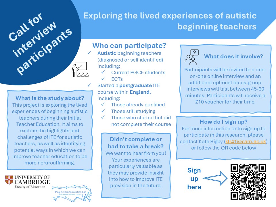 KateRigbyITE's tweet photo. Are you an autistic Early Career Teacher? Are you mentoring one? Please share my research advert so we can understand more about the autistic experience of ITE @_AHadley @RobGeog @AutisticEd @63hope @HarrietCannon @HTENUK @MissDWarwick @StowClare https://t.co/sZKW2delZC