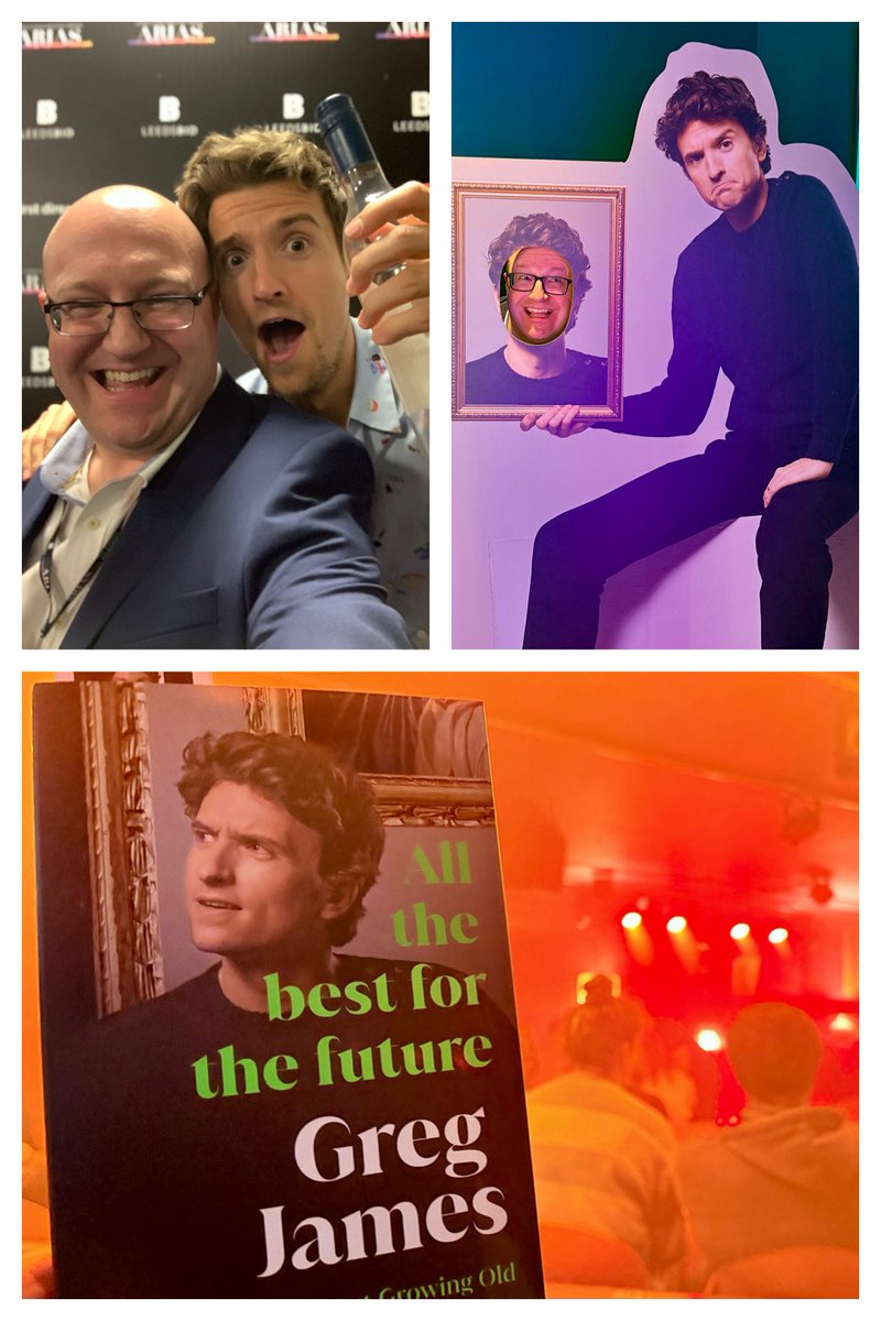 Last time I saw <a href="/gregjames/">Greg James</a> in Leeds he was drunk (top left)… hope he’s more sober for his book event tonight!