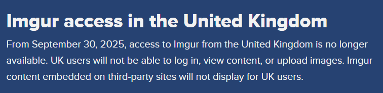 How has our country gone so down the drain that we don't even have Imgur anymore..