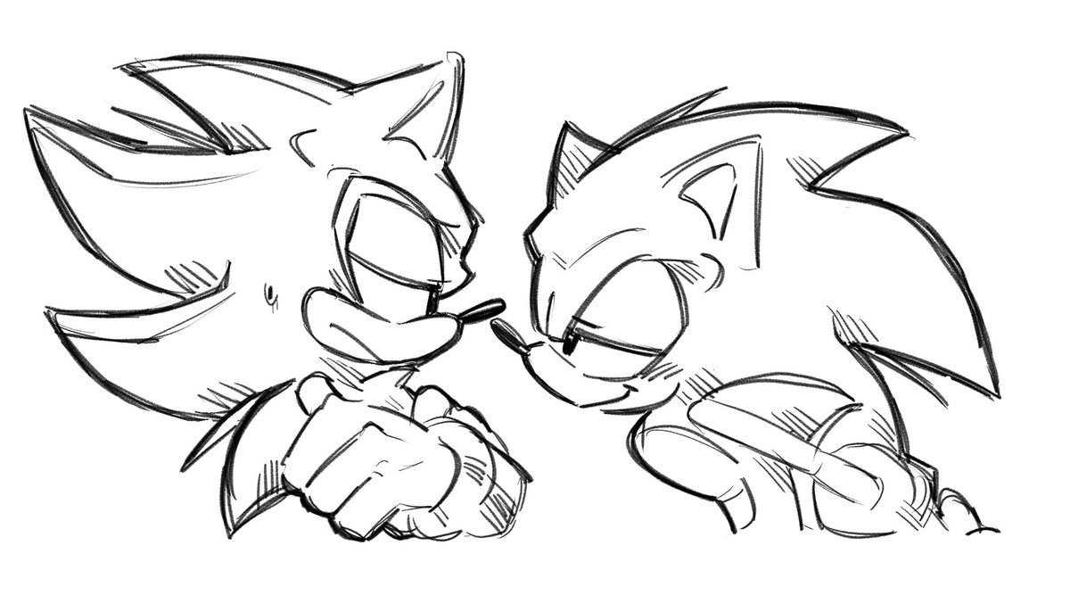 SopaMirai08's tweet image. They like each other 
#sonadow #SonicTheHedgehog