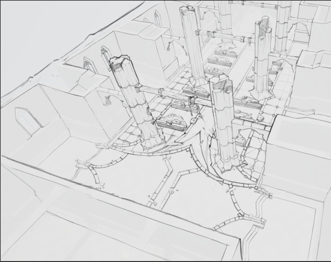 Another one cathedral interior wip 😇