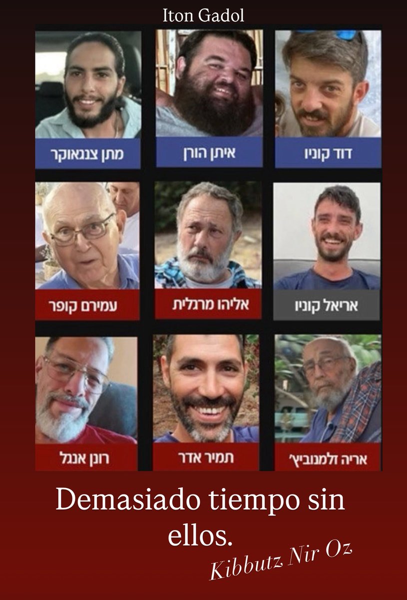 Itongadol's tweet image. Demasiado tiempo sin ellos.
Kibbutz Nir Oz 

#Israel #HamasISIS #Hamas #Gaza