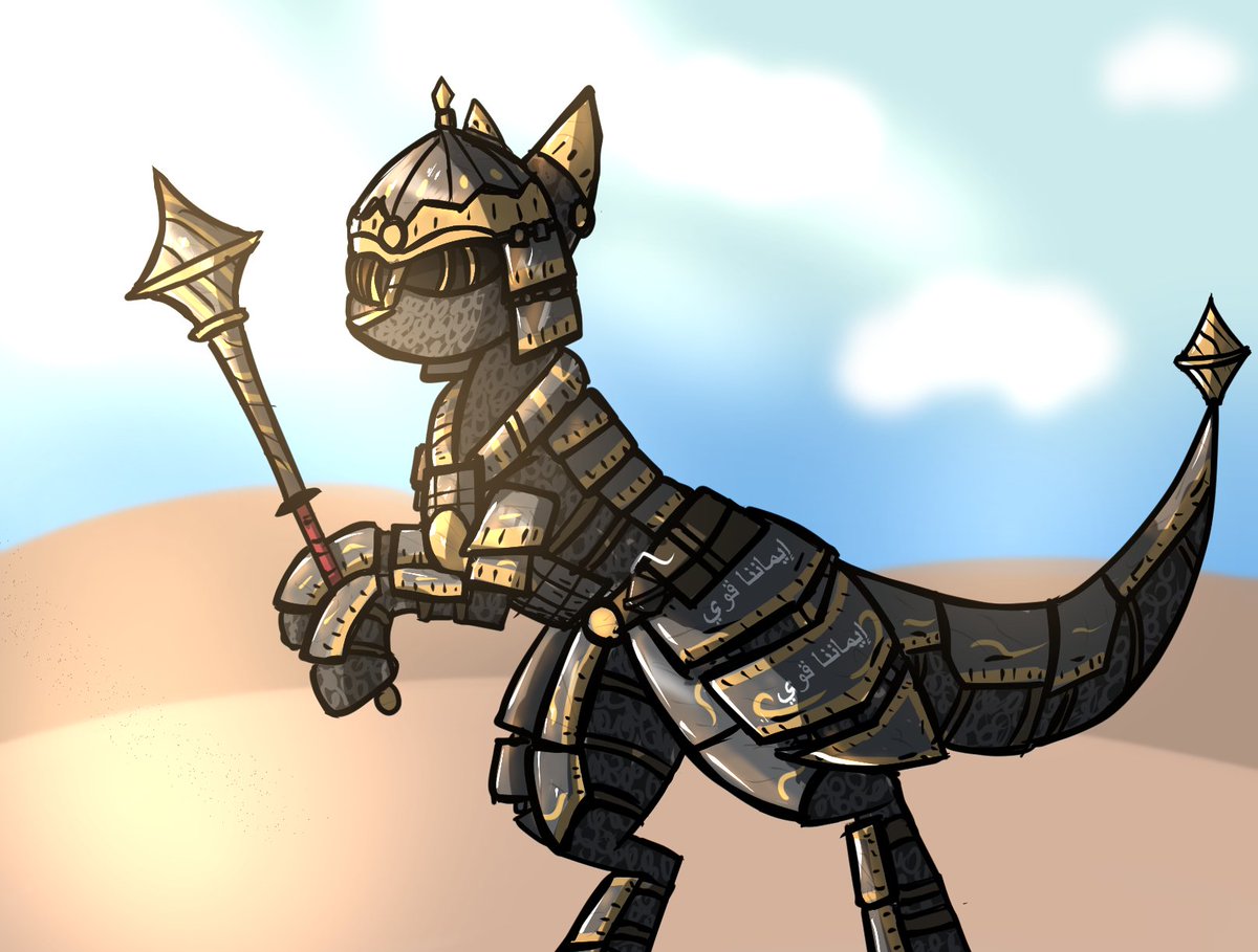 Tried to draw some armor for my pony desert kingdoms.