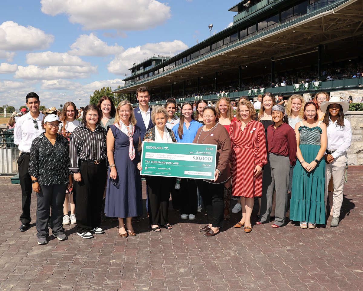 Thanks to <a href="/keeneland/">Keeneland</a> and <a href="/JuddmonteFarms/">Juddmonte</a> for your continued support of the Kentucky Equine Management Internship!