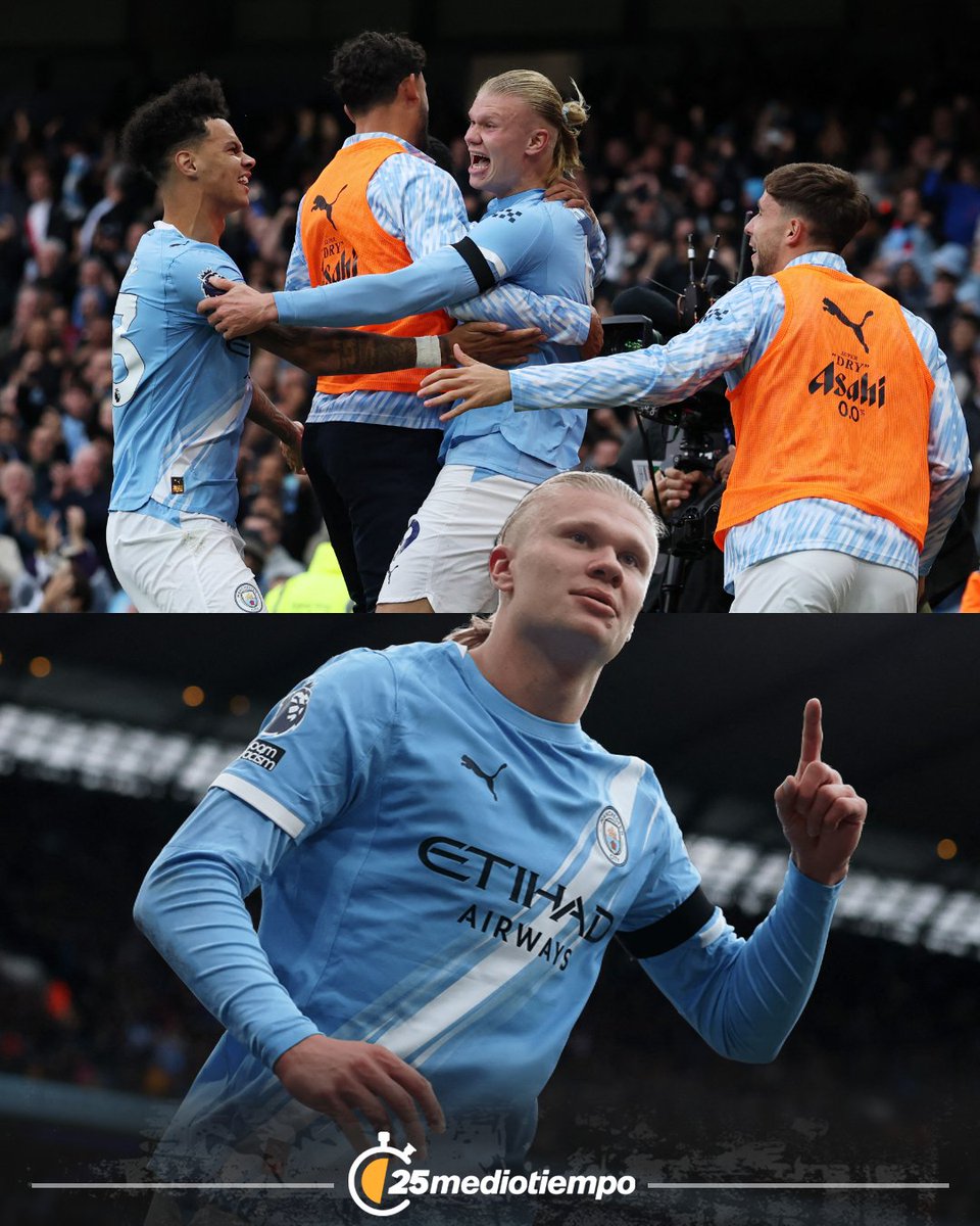EN MODO ANDROIDE 🤖🔥

Lo de Erling Haaland esta primera parte de la temporada con el Manchester City es de otro nivel 😮‍💨

⚽ 18 goles
🤝 3 asistencias
🏟 11 partidos