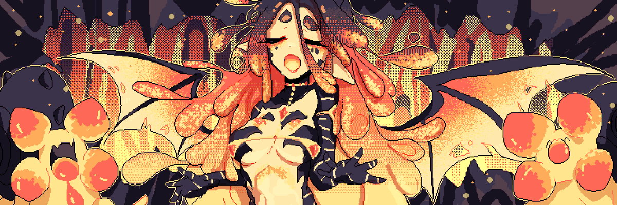 Alfyria's tweet image. PIXEL SOCIAL BANNER ❤️‍🔥OPEN
$80 ea / +$20 for mascots / props 
background = artist choice

dm to claim your slot! ♥