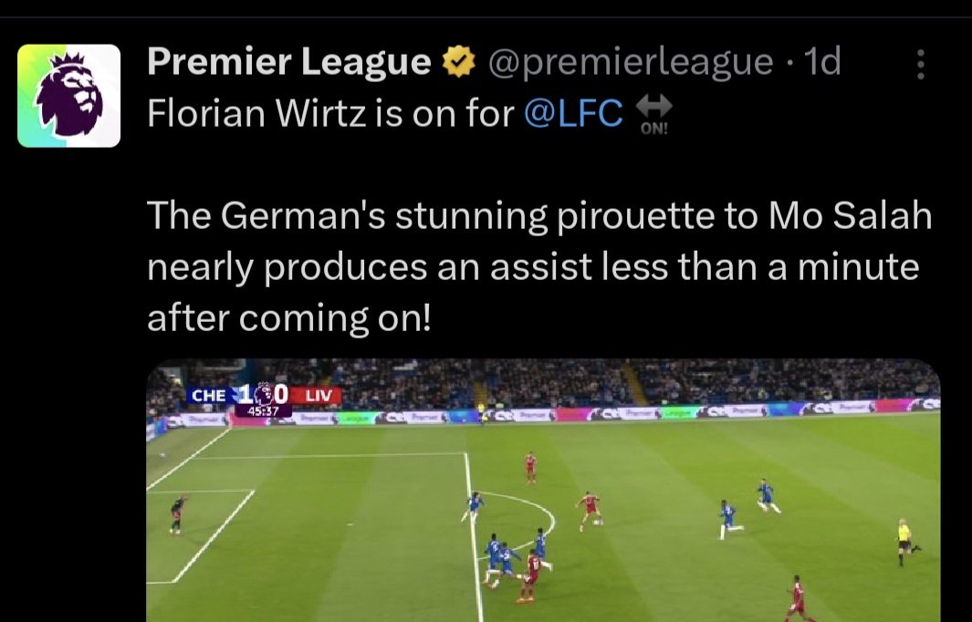 Carrollz_LFC's tweet photo. #Liverpool #Wirtz https://t.co/aCFcQvu1Gw