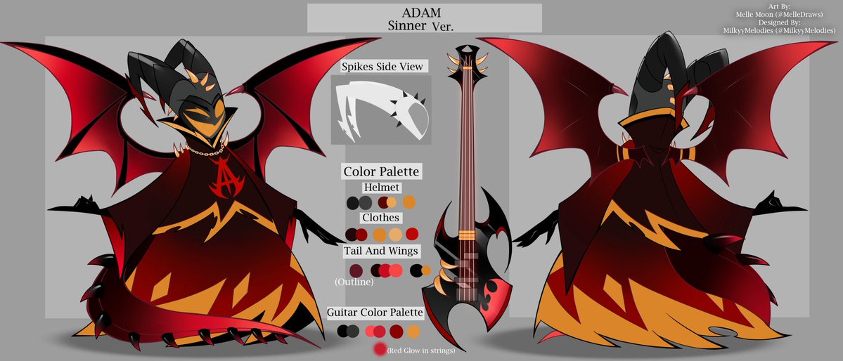 Samael1439542's tweet image. This version of Hell&apos;s Adam is just the bomb🔥🔥🔥
Author:@MilkyyMelodies 
#Adam #HazbinHotel