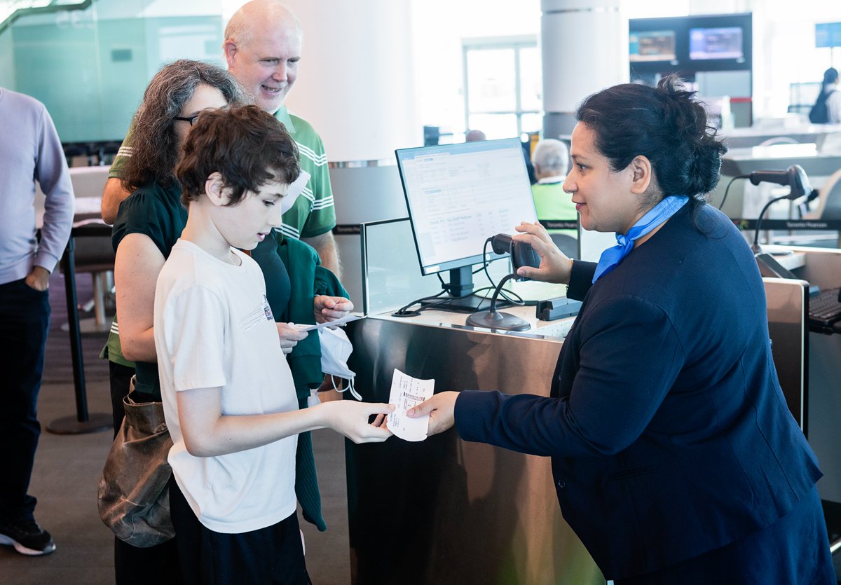 TorontoPearson's tweet photo. In partnership with Autism Ontario and Air Transat, today marked Toronto Pearson’s third annual “Ready, Set, Fly…with YYZ” event ✈️ This immersive airport familiarization tour is designed to support families and individuals with autism and neurodivergent needs.

The event resembles a real-life experience navigating Canada’s busiest airport to help reduce anxiety about flying. In attendance for today’s simulation is approximately 200 people capturing all aspects of travelling: including check-in, security screening, boarding a real airplane, customs and interacting with airport staff.