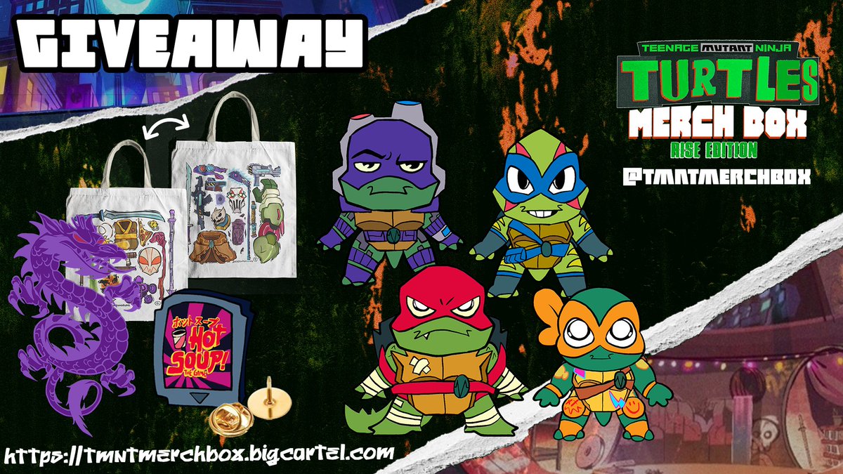 tmntmerchbox's tweet photo. GIVEAWAY ALERT! Thank you to @AvocadoToast8 who sponsored us,  here's your chance to win one of these merch for free! Yes, that means there will be 7 winners!

Please read fully to join! 
https://t.co/vrPXuIttcQ https://t.co/HDna4I1BZ5