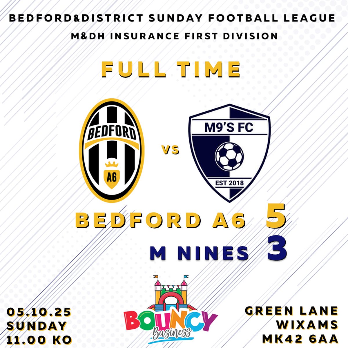 ⚽️🏆| 2 Wonder strikes Seal It🔥

2 up early but Mnines got straight back into it. We then went 3-2 up but got caught at the back (again), 3-3 but step up Barnsey &amp; Kurt who both scored from distance 🔥

Goalscorers
Michael x2
Barnsey x2
Kurt

MOM - <a href="/Rojunixr/">Ro</a> 

#UpTheA6 ⚫️⚪️