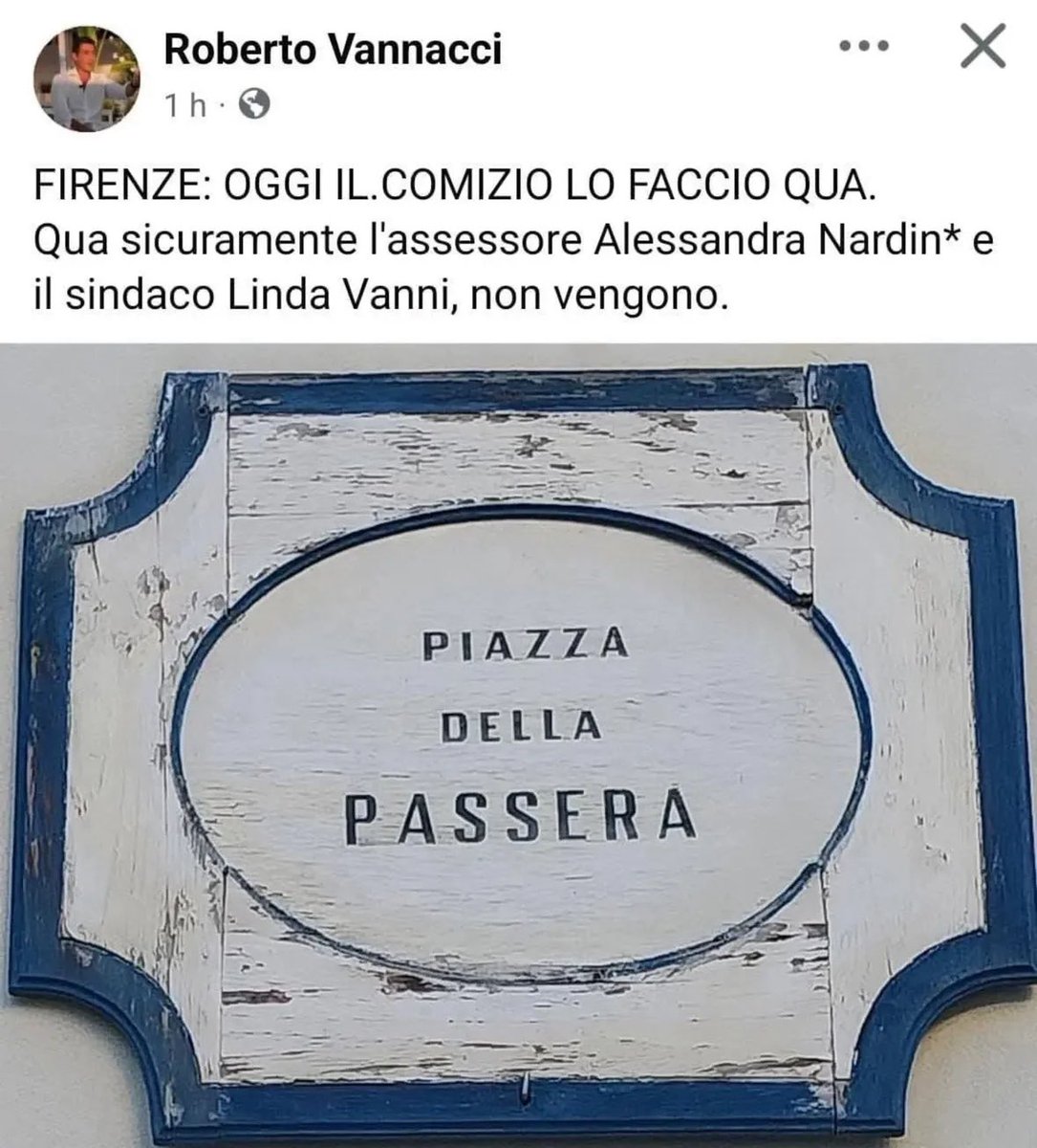 C’è chi consegna la Costituzione e chi risponde così! Massima solidarietà all’assessora <a href="/AleNardini88/">Alessandra Nardini</a> e alla Sindaca di Montopoli Linda Vanni

<a href="/InOndaLa7/">In Onda</a> <a href="/mariannaaprile/">Marianna Aprile</a> <a href="/lucatelese/">Luca Telese</a> questo è il livello di campagna elettorale in Toscana! Ma non era la sinistra che sparge odio?