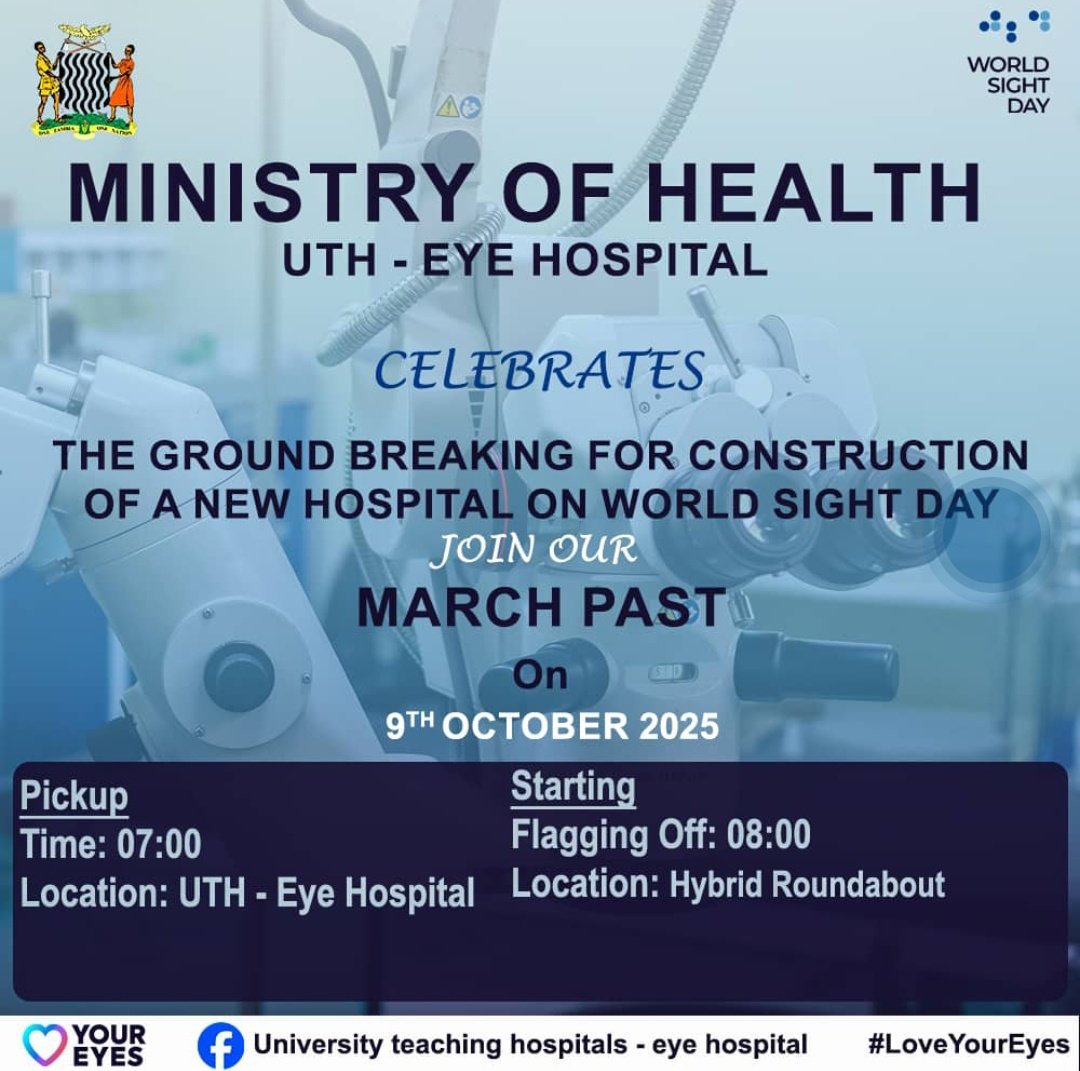 Did you know UTH Eye Hospital is about to be expanded? Yes. We are building a new UTH Eye Hospital. Join our march to our new location near Heart Hospital. (Ground breaking)