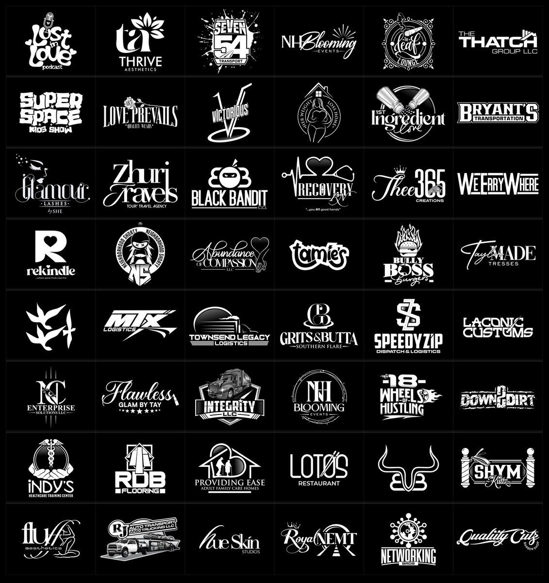 trustzaheer's tweet image. logofolio — mono
all commissioned 

#logodesign #logocreator #logomaker #designerforhire