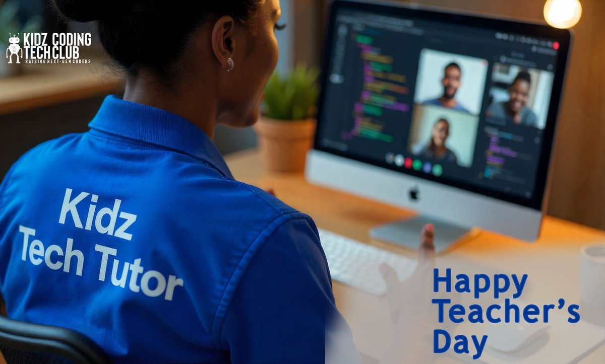 kidztechcoders's tweet image. Happy #TeachersDay 💙
At #KidzTechCodingClub, we celebrate our tutors — the heroes helping kids turn screen time into skill time!
💻 Inspire your child to code today:
👉 kidztech.edubeta.net.ng/kids-coding-cl…
#CodingForKids #STEM #TechEducation #ThankYouTeachers