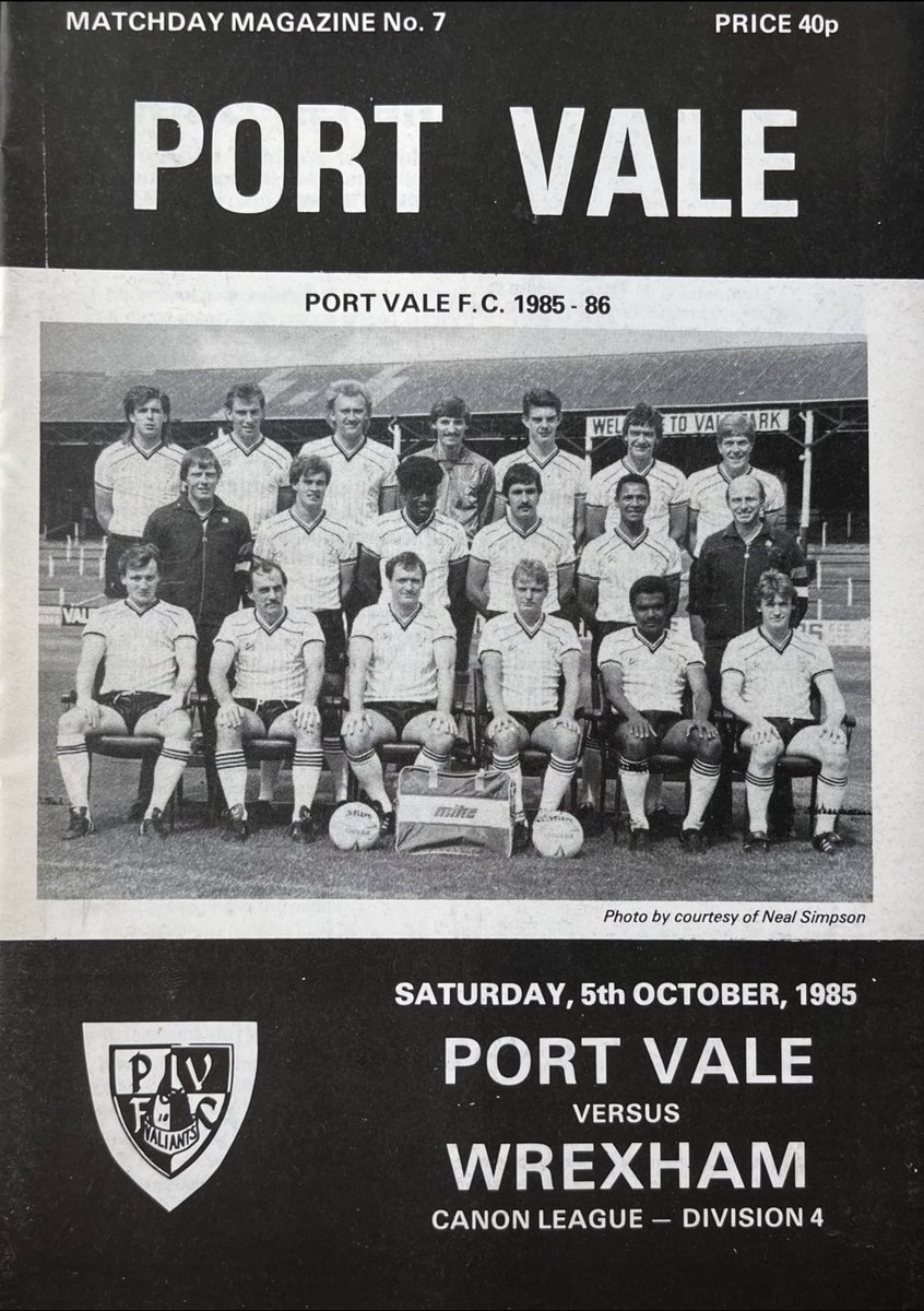 pvfcprogs's tweet image. #OnThisDay 5/10/85
PORT VALE  4, WREXHAM  0
Maguire 2 1pen, Johnson, Hooper og

Vale made the perfect start when Paul Maguire, pictured, scored inside the 1st minute. They went on to win comfortably with a penalty from Maguire, Jeff Johnson &amp;amp; an og rounding off the win. Att 3,351
