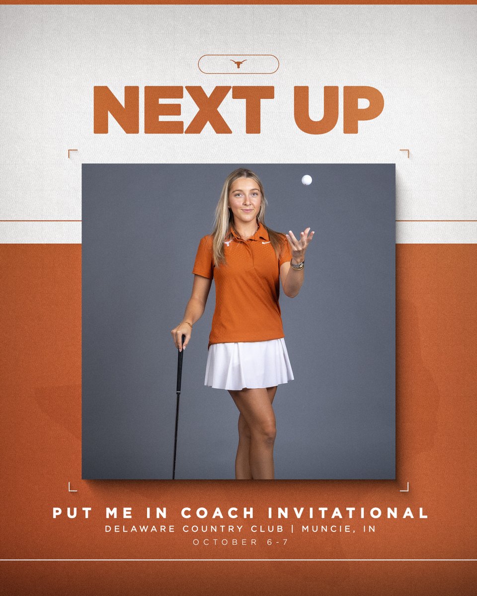 TexasWGolf's tweet photo. 🔜 Longhorns in action 🤘

#HookEm https://t.co/51snEKrH2W