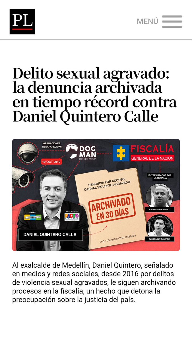 PetroLeaks_'s tweet image. La Fiscalía archivó el caso sin analizar las cámaras de seguridad. #DelitoSexual #NoticiasColombia #DanielQuintero
