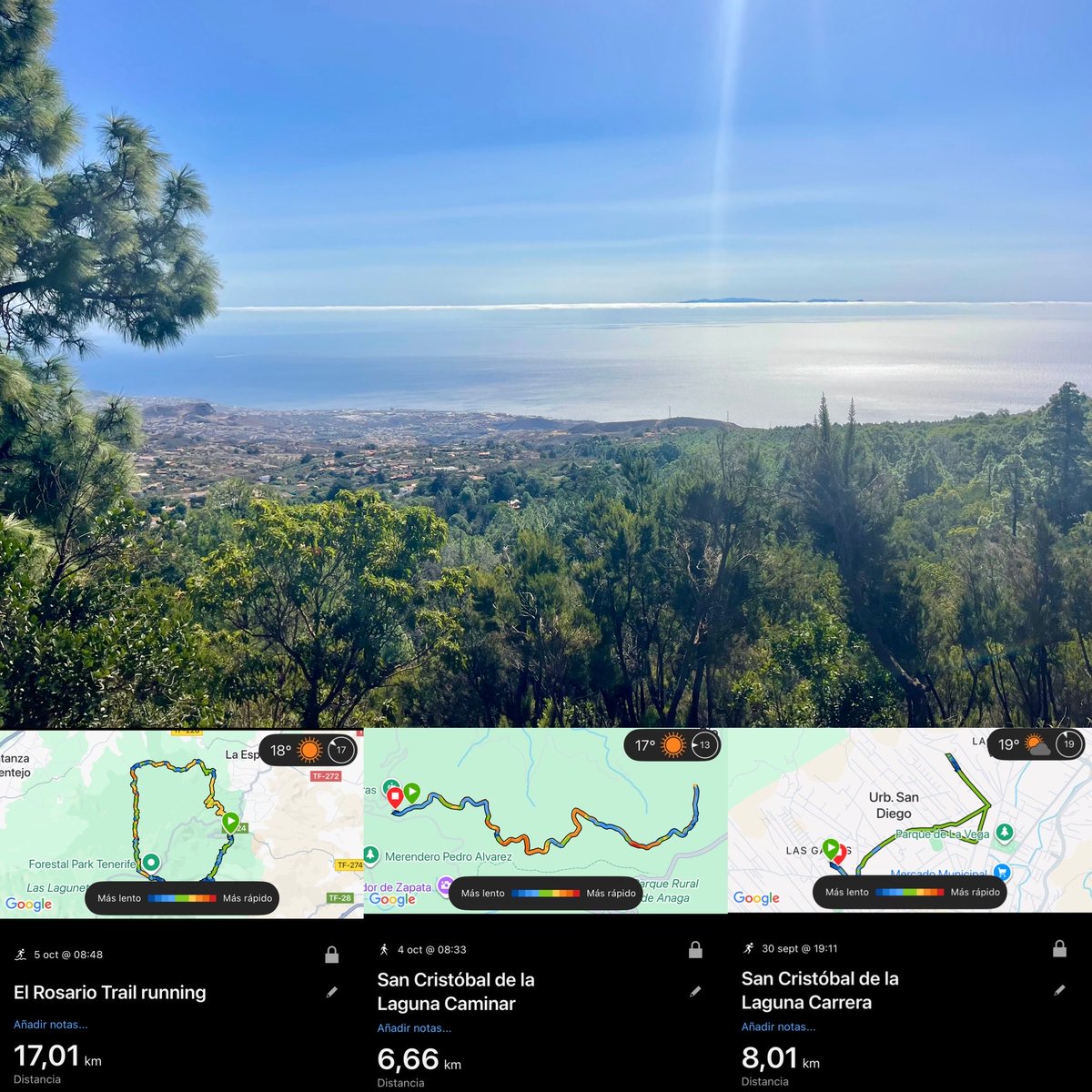 Esta semana en domingo sumamos 49.15k🏃🏽‍♀️‍➡️🏔️ con Gran Canaria de fondo para <a href="/KMSxELA/">KMSxELA</a> . “Porque la vida va y viene y el tiempo no se detiene”  y son estos ratitos, y los tuyos, y tus burbujas, y respirar y el verde y el mar y yo qué sé, lo que te haga feliz y ya está.