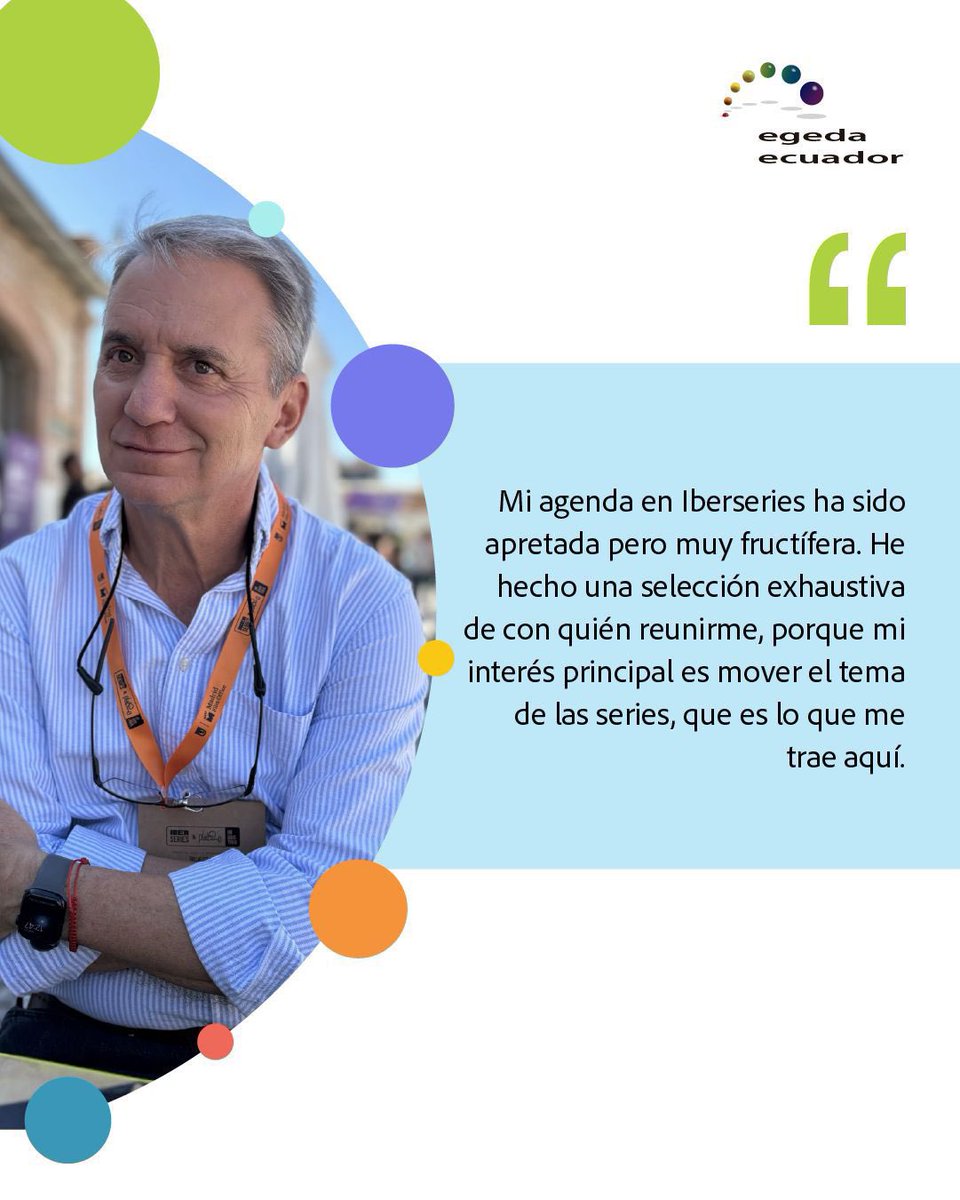El productor ecuatoriano Roberto Aguirre comparte su experiencia en Iberseries &amp; Platino Industria 2025, impulsando nuevos proyectos y conexiones para el crecimiento del audiovisual nacional. 🇪🇨

#CineEcuatoriano #Iberseries2025 #PlatinoIndustria #EgedaEcuador #SeriesEcuatorianas