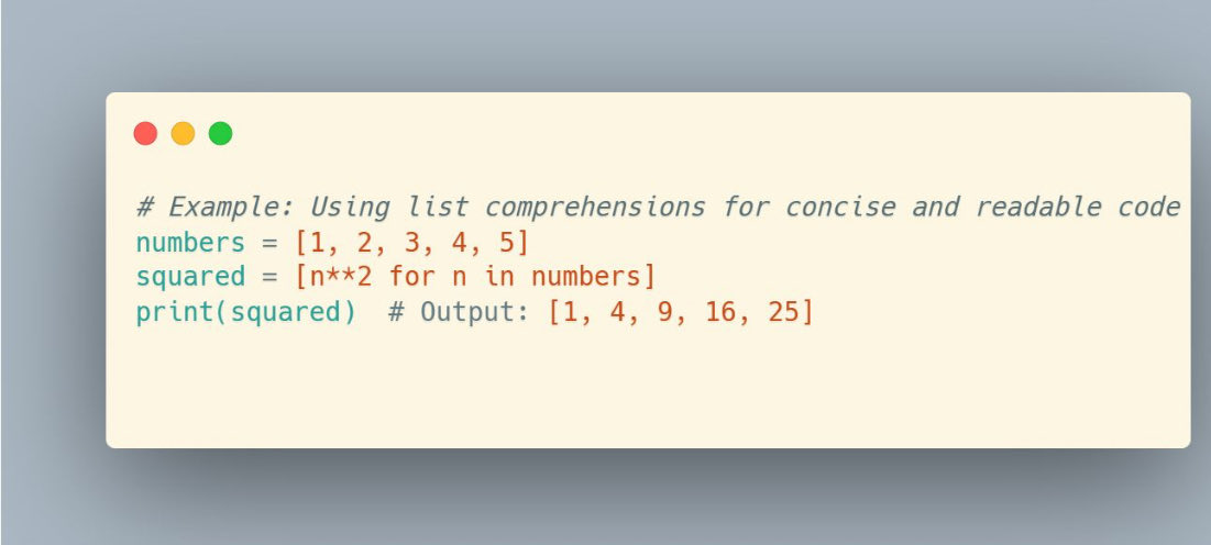 seniorpythondev's tweet image. Boost your Python skills and stand out in interviews! ! 🚀
Here’s a Python trick that can make your code cleaner and impress interviewers.
List comprehensions not only make your code shorter, they also show recruiters you write efficient and Pythonic code.
Tip: Mastering these…