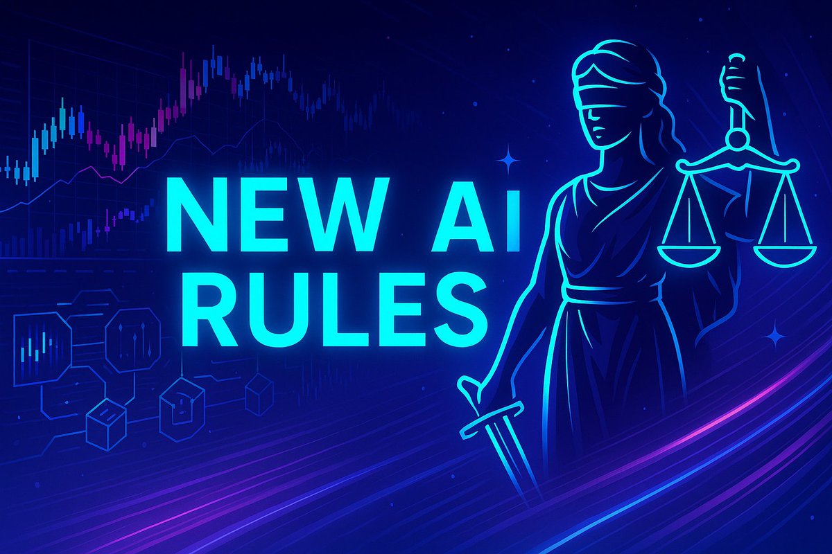 LearnedAI's tweet photo. 🔥 AI is no longer the Wild West.
Governments just dropped new laws that could change how every AI system — and trading bot — operates.

Let’s break down what’s happening across 🇺🇸🇪🇺🇮🇹 — and what it means for builders, traders, and investors. 👇
#AI #Regulations #EU #US https://t.co/98xZyR9L7Z