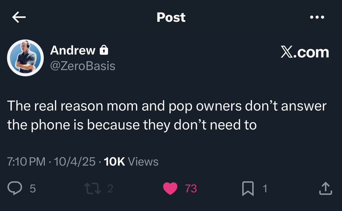 The difference between a thriving business and your worst nightmare :

A $7k/mo SBA note payment and $5k of rent expense