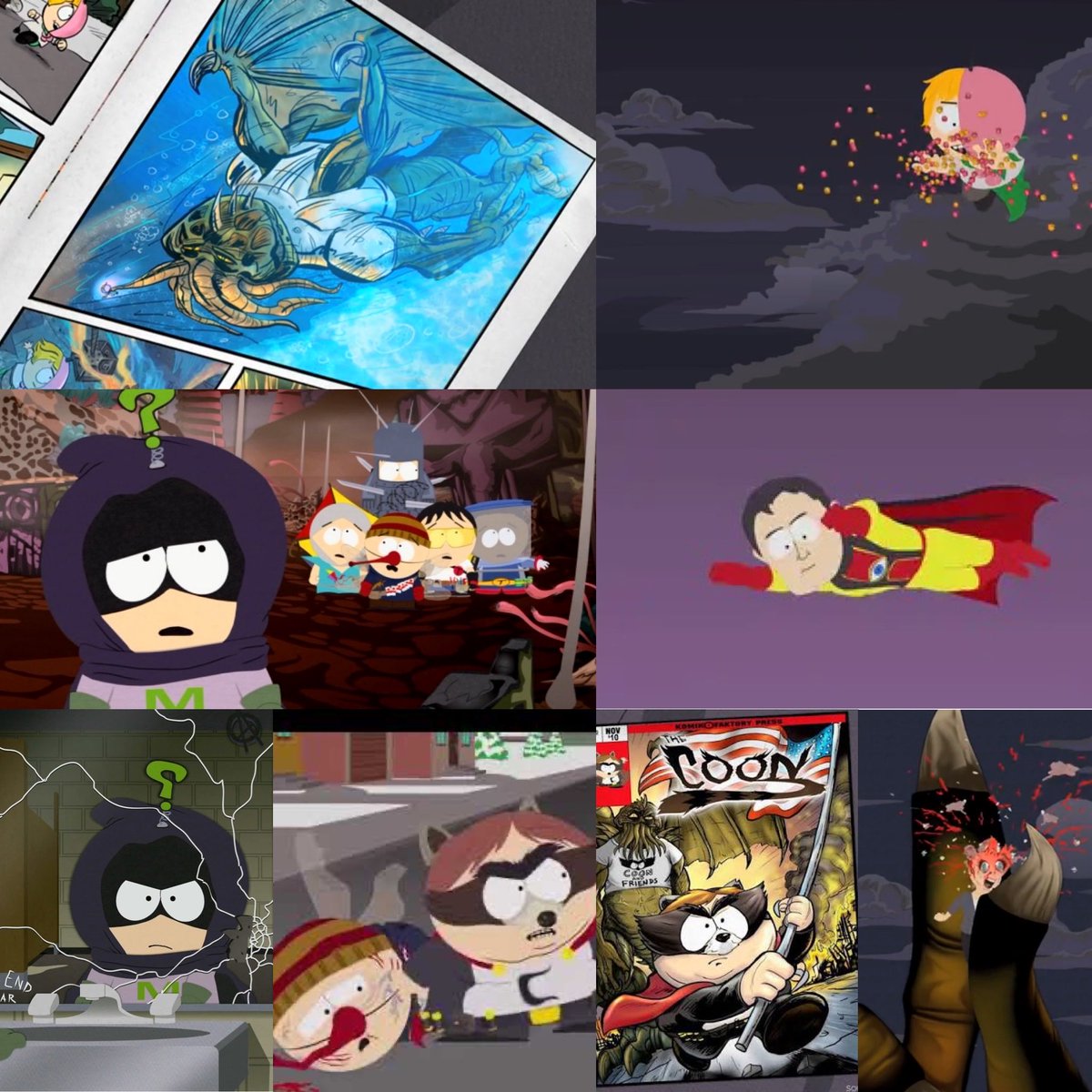 wannaraindave's tweet photo. @harlanwheelerr As part of out night we finally finished our coon trilogy special with more to come here we concluded with the door left open with Kennyβs power #southpark will always bring the laughs and the frights this Halloween season #thecoon #coonandfriends #mintberrycrunch https://t.co/ml7dwTKCmM