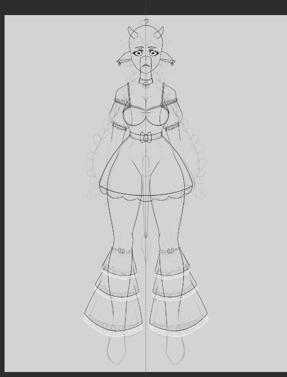 I've been working on leaerning Vtube rigging and models! This is my Strawberry cow im working on! super excited to finish!!