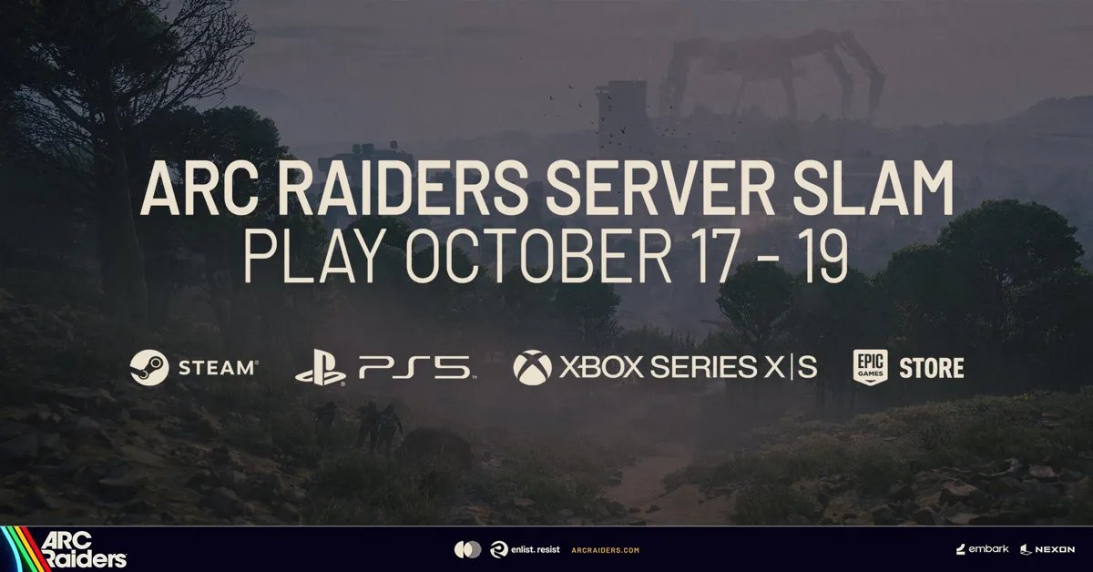 Vom 17.10. bis zum 19.10. gibt es den ARC Raiders Server Slam!
Was heißt das? Noch einmal vorm Release die Chance ARC Raiders auszuprobieren. Ich bin sowas von bereit!