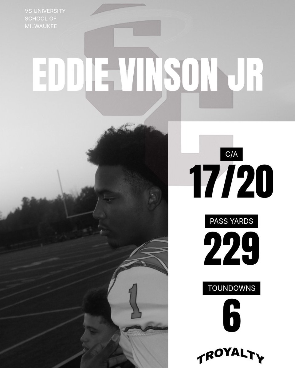 <a href="/Ej_the_1/">Eddie Vinson Jr</a> Have a Day‼️#AngelStrong #Troyalty <a href="/MJ_NFLDraft/">Mark Johnson</a> <a href="/StCatsFootball/">St. Cat's Football</a>