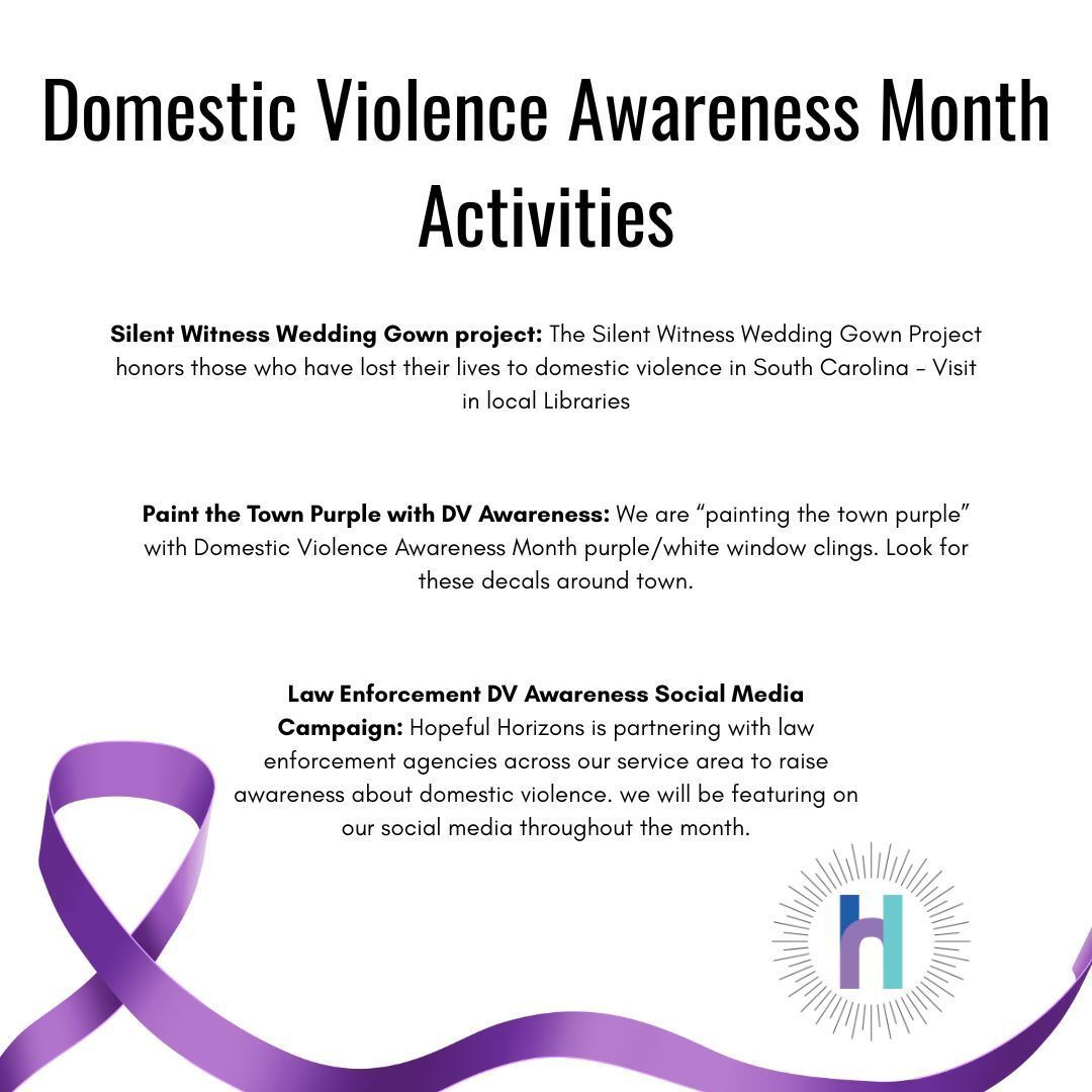 LowcountryHH's tweet image. October is DVAM (Domestic Violence Awareness Month) Please share!
#WithSurvivors #DVAM2025 #CallforUnity