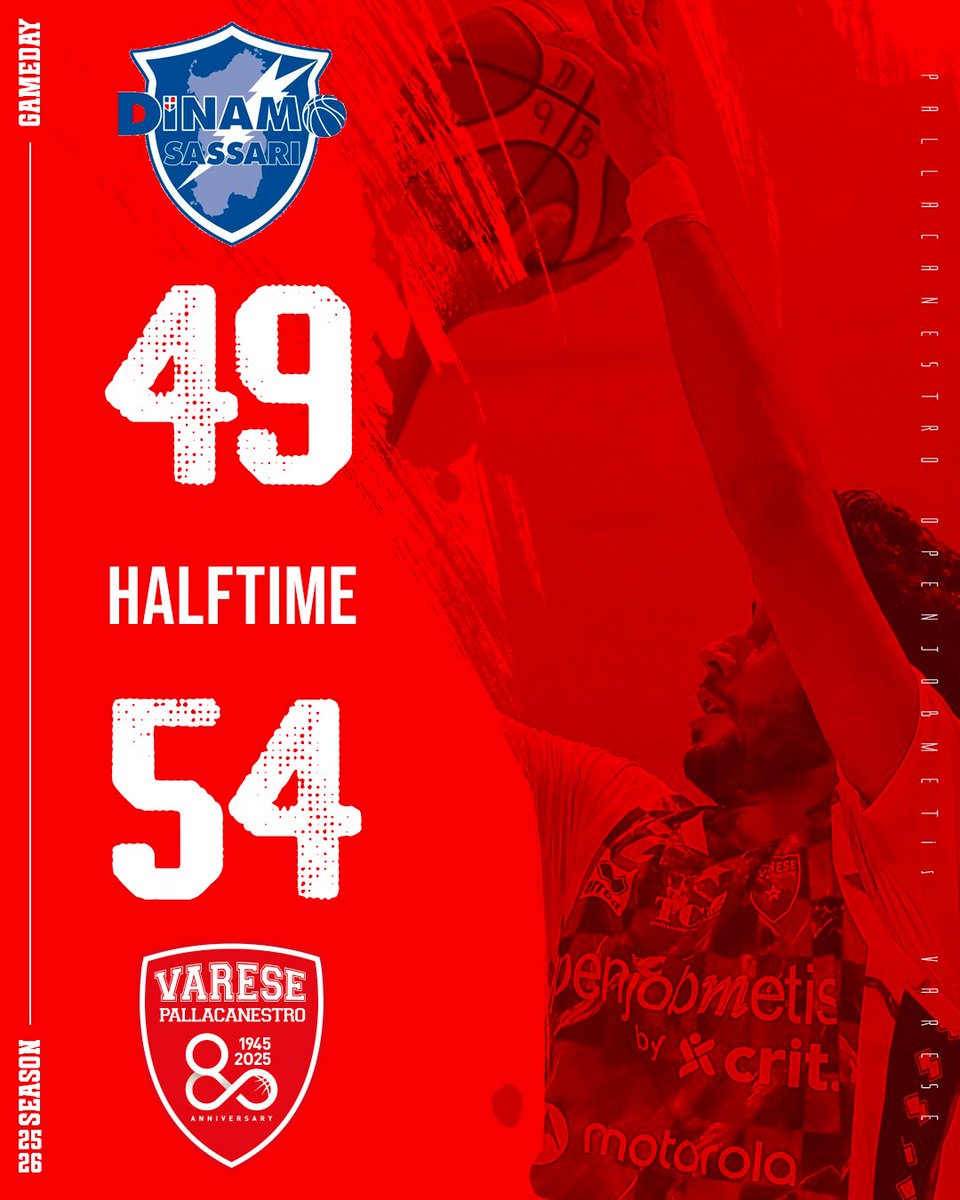 PallVarese's tweet photo. Varese avanti dopo i primi due quarti 💪
Forza ragazzi ❤️
#SasVar #NoiSiamoVarese https://t.co/az93T9UNjx