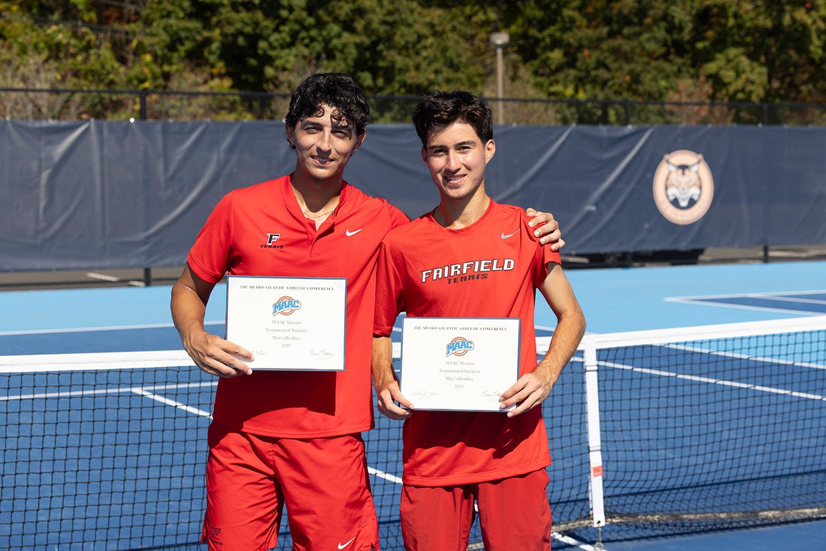 Congratulations to the men's singles &amp; doubles MAAC Masters Champions!

Matteus Froberg Dahlin of <a href="/RiderTennis/">Rider Tennis</a> 
Alex Aguiar &amp; Diego Alcala of <a href="/Stags_Tennis/">Fairfield Tennis</a> 

#MAACTennis