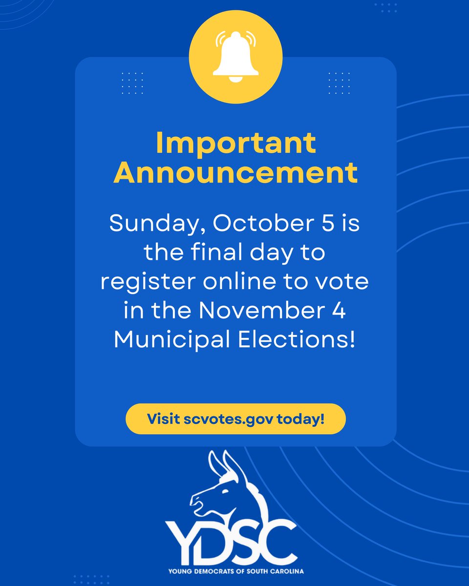 Young Democrats of South Carolina tweet media