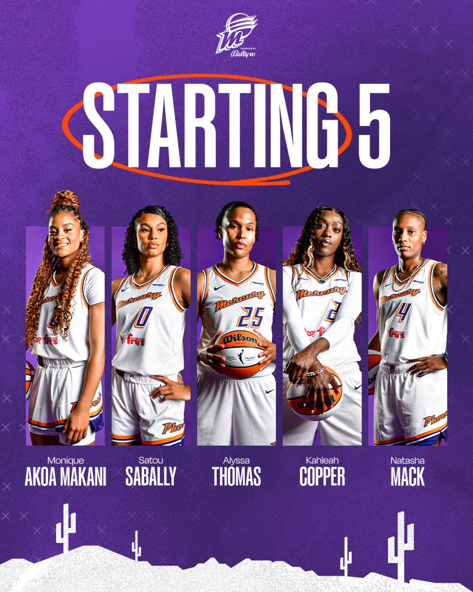 PhoenixMercury's tweet image. Starters for game 2!